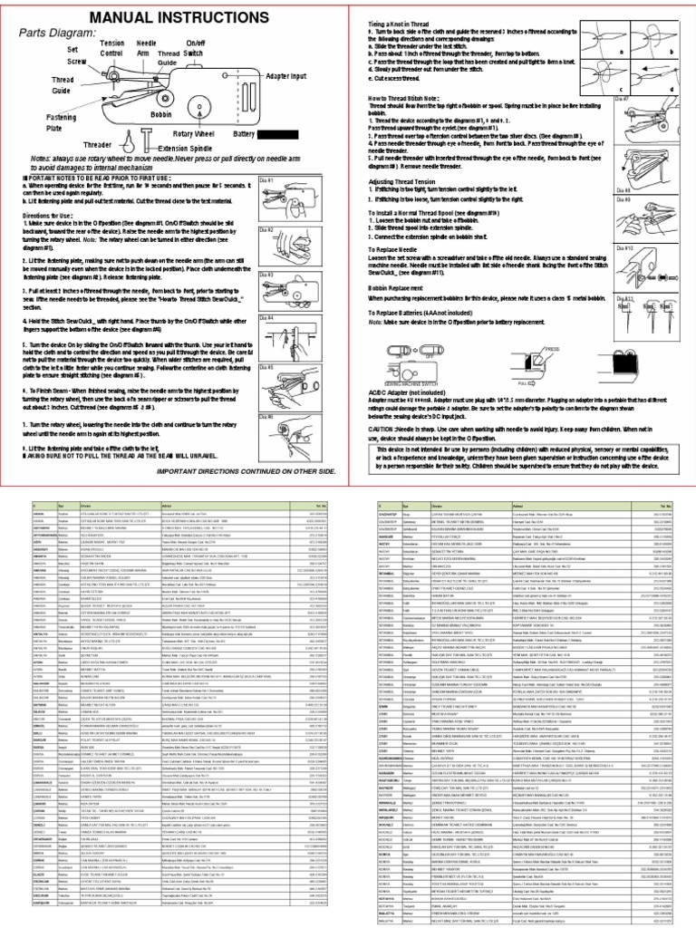 428 20191202121748 Singer Stitch Sew Quick User Manual PDF