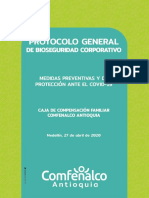Protocolos de bioseguridad COMFENALCO contra COVID-19