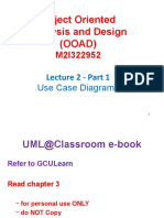 OOAD Lect2 Part1 UseCaseDiagrams