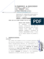 CONTESTA DEMANDA DE TENENCIA Y SOLICITA MEDIDA CAUTELAR DE VISITAS