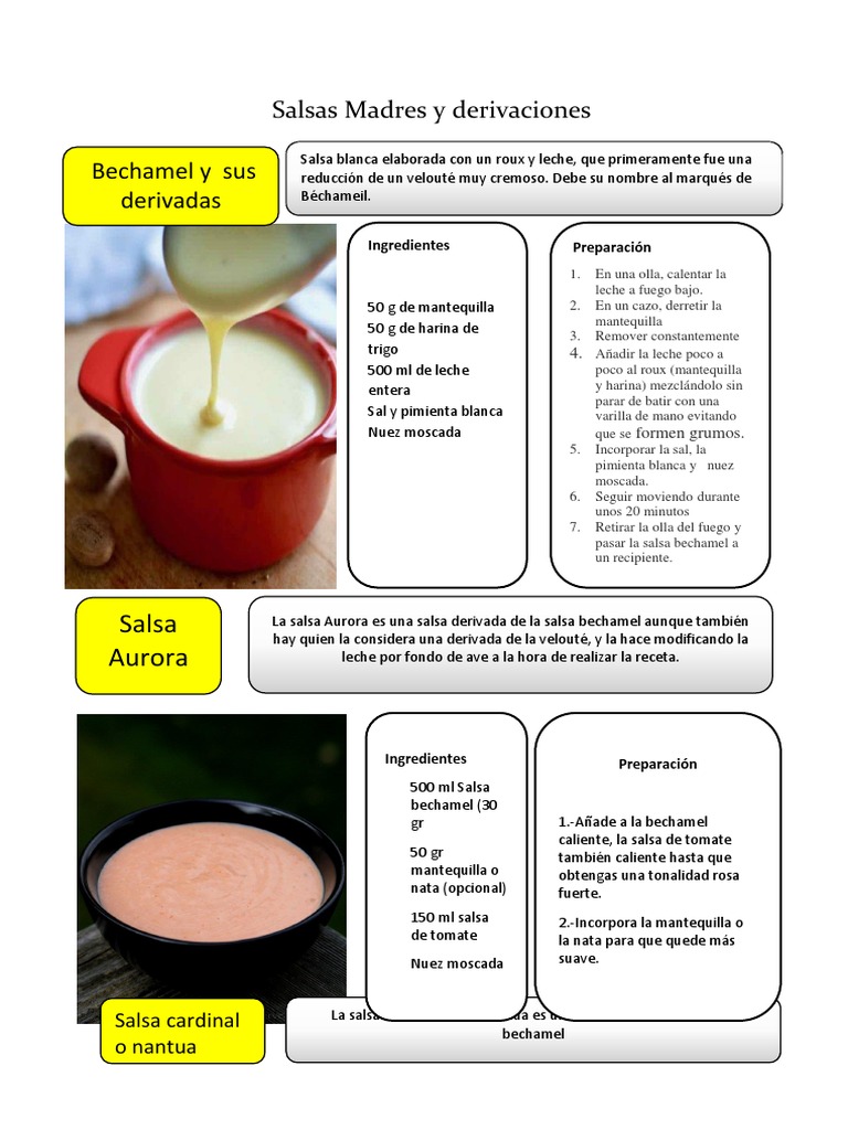 Salsas Madres 2.0 PDF Vinagreta Salsa