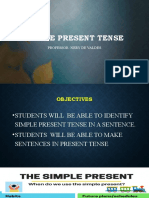 Simple Present Tense: Professor:Nery de Valdes