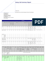 Backup Job Summary Report