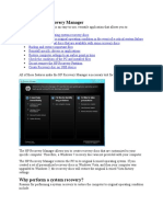 HP Laptop Recovery Manager