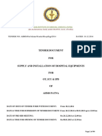 Tender Document: All India Institute of Medical Sciences, Patna