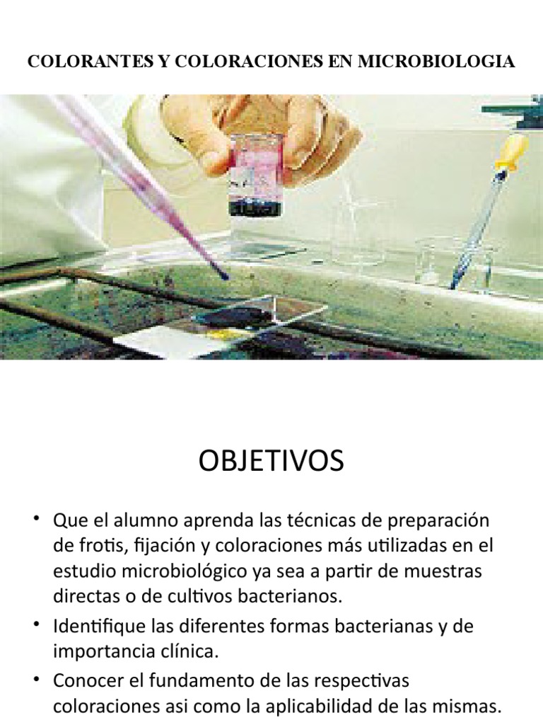 Colorantes y Coloraciones | PDF | Tinción | Microscopía