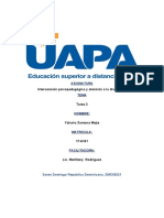 Tarea 3 de Intervencion Psicopedagogica y A. A La Diversidad