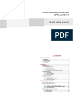 Quick Setup Wizard: 24 Ports Gigabit SFP L3 Managed Switch