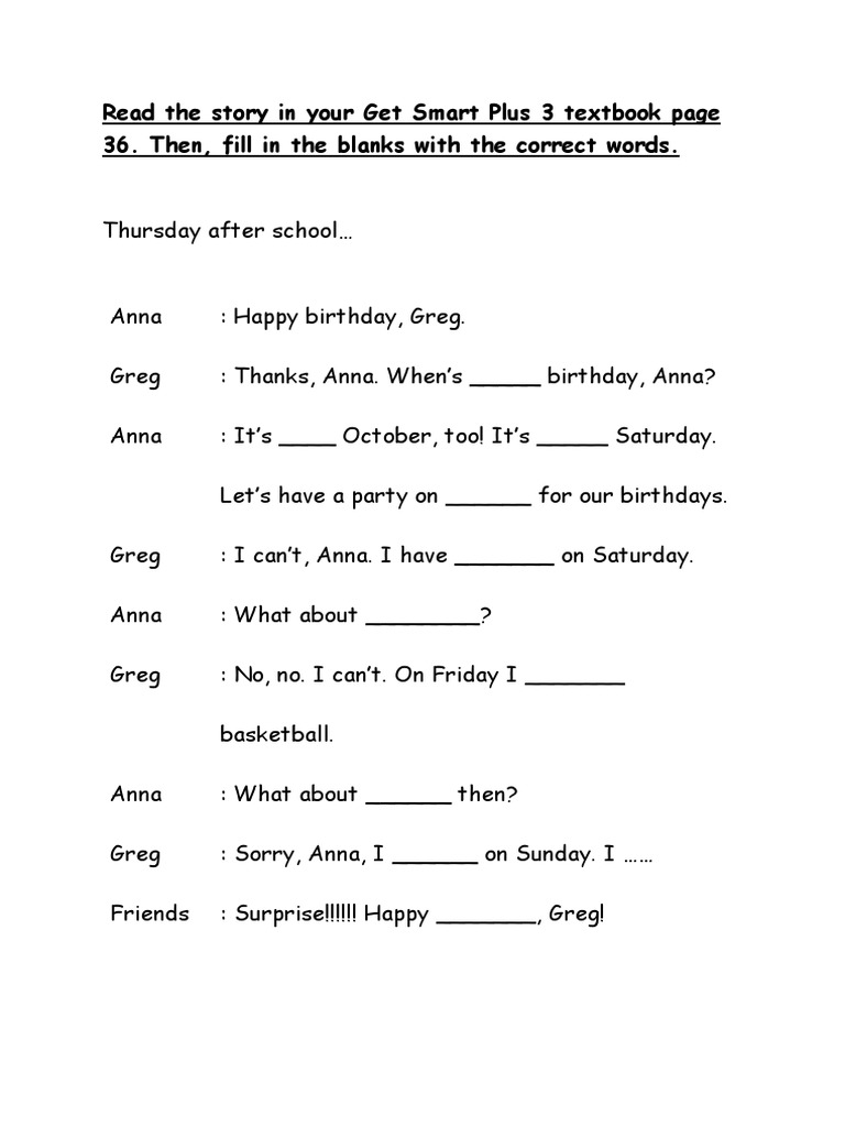Get Smart Plus 3 Textbook Page 36 | PDF