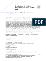 Performance Evaluation of Various Data Mining Algorithms On Road Traf Fic Accident Dataset