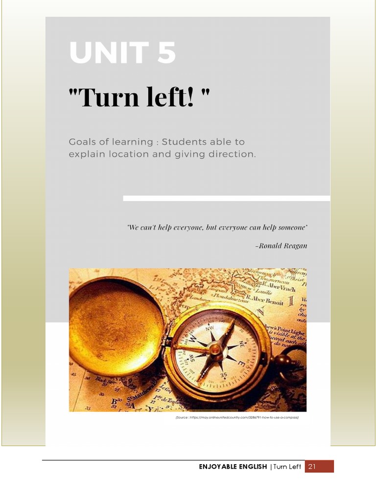 Enjoyable English Turn Left PDF Department Store