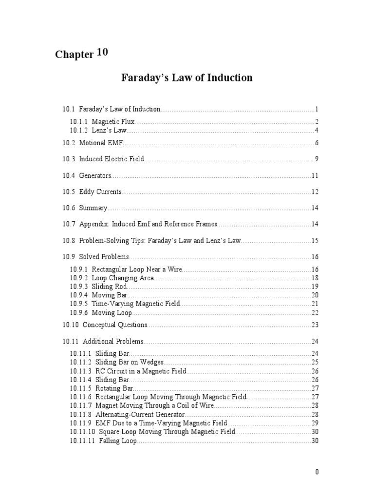 Faraday's Law of Induction | PDF | Electromagnetic Induction | Magnetic ...