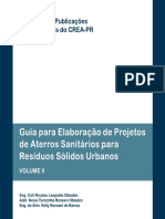 Publicações Temáticas Guia Para Elaboração de Projetos de Aterros Sanitários Para Resíduos Sólidos Urbanos Volume II