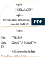 Kepada:: Ustdzah Iim (Albiya Nadzifa) Aspi 3A Jawa Barat 43251