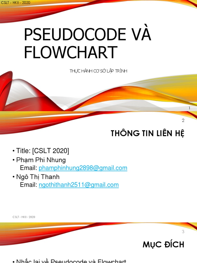 Lab01 - PSEUDOCODE AND FLOWCHART - Viet | PDF