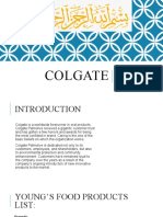 Colgate: Contemporary Marketing By: Kiran Liaquat - MBA191006 Tuba Akhtar - MBA 191003