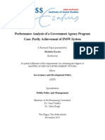 Performance Analysis of A Government Agency Program Case: Partly Achievement of INSW System