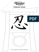 DIY Patience Clock Template for Legal Paper