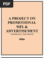 Download Promotion mix   advertising by Riaz Ahmed SN51277606 doc pdf