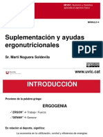 M4.Suplementación y Ayudas Ergonutricionales