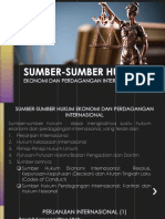 Sumber-Sumber Hukum Ekonomi Dan Perdagangan Internasional