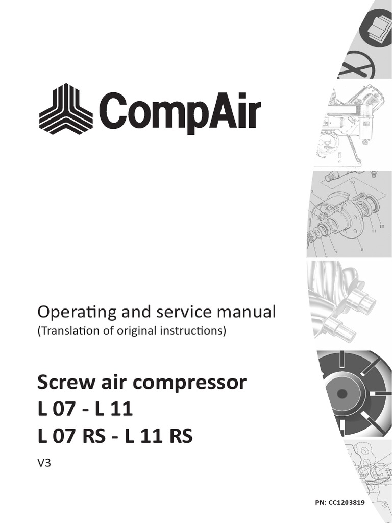 CompAir L07 & L11 Operating Manual | PDF | Safety | Valve