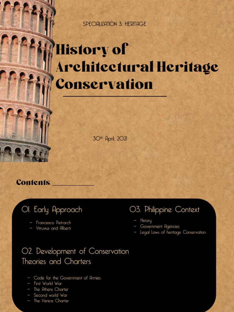 Philippine Heritage Conservation Overview | PDF | Cultural Heritage ...