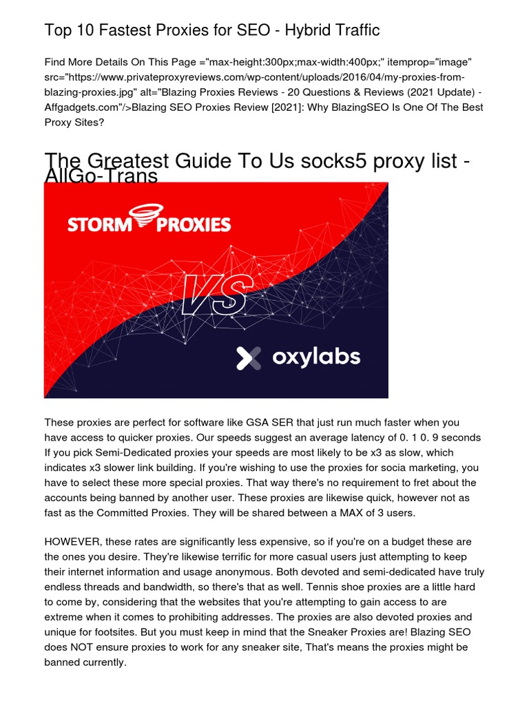 The Greatest Guide To Us Socks5 Proxy List AllgoTrans Top 10