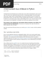 A From-Scratch Tour of Bitcoin in Python