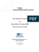 Profile Data Conversion Balancing Document