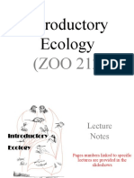 Eco Intro ZOO 212 Lecture Notes