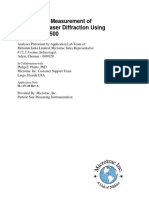 Particle Size Measurement of Cement by Laser Diffraction Using Microtrac S3500