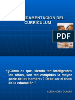 Fundamentación Del Curriculum