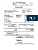 Purchase Order: Pt. and Technical Services