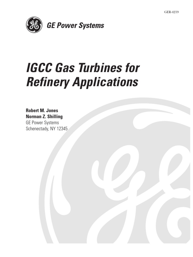 IGCC Gas Turbines for Refineries | PDF | Gasification | Natural Gas