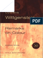 Ludwig Wittgenstein - Remarks On Colour-Blackwell (1998)
