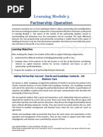 Partnership Operation: Learning Module 3