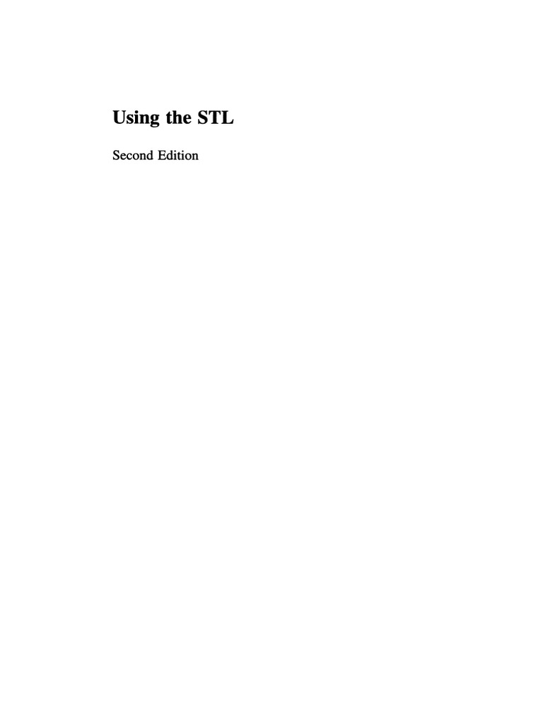 Using The STL The C++ Standard Template Library (PDFDrive) Download