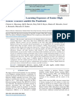 Modular Distance Learning Expenses of Senior High School Teachers Amidst The PandemicHome