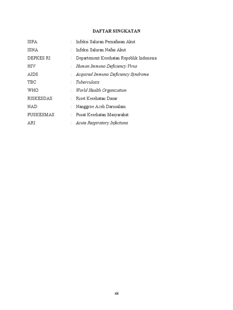 Daftar Singkatan PDF