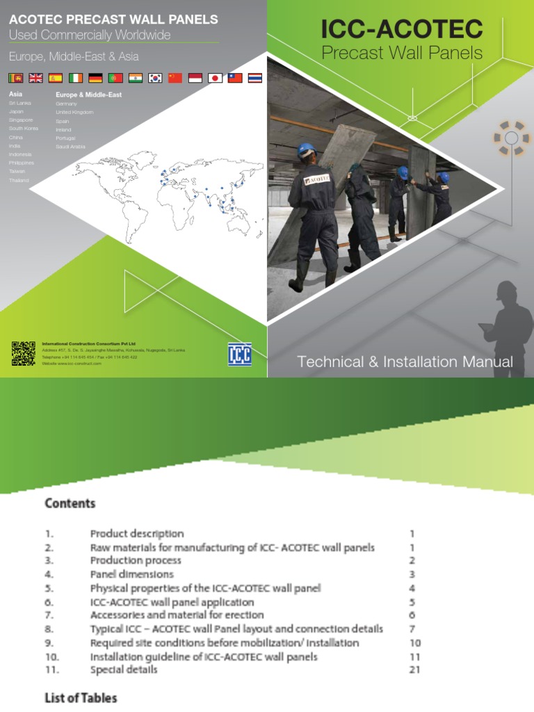 ICC ACOTEC Technical Manual | PDF | Wall | Concrete