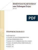 Bab 14. Pemberhentian Karyawan (Pemutusan Hubungan Kerja)