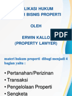 Aplikasi Hukum Dalam Bisnis Properti - Erwin Kallo