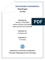 Software Requirement Engineering Project