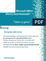 SESION 01 Manejo de Microsoft Office Word y Excel Avanzado