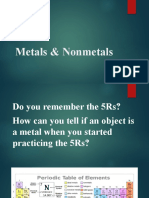 Metals N Nonmetals