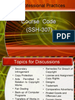 Professional Practices: Course Code (SSH-307)