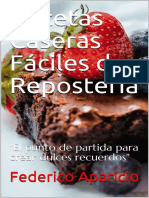 Recetas Caseras Faciles de Reposteria (Spanish Edition) - Federico Aparicio
