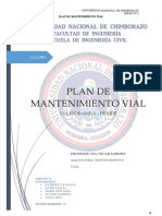 Informe Mantenimiento Vial Plan de Mantenimiento de La Via Riobamba Penipe