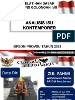 Bahan Analisis Isu Kontemporer Latsar CPNS 2021